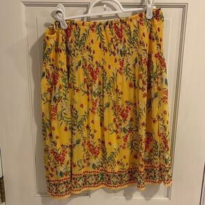 Max studio size large Floral A-Line Skirt like new